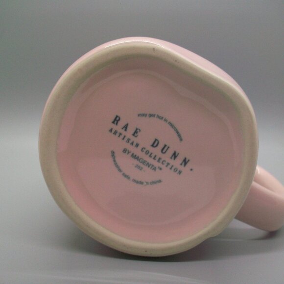 Rae Dunn Pink HOP TO IT Mug Artesian Collection - Picture 6 of 6